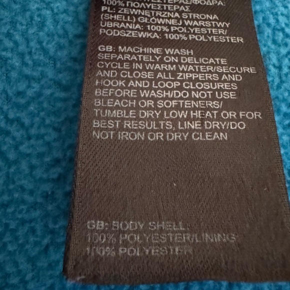 The North Face Women's Two-Tone Blue and Teal Fleece Jacket SP - Picture 6 of 6